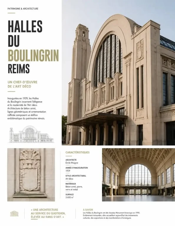 Halles du Boulingrin Reims shopping gourmand