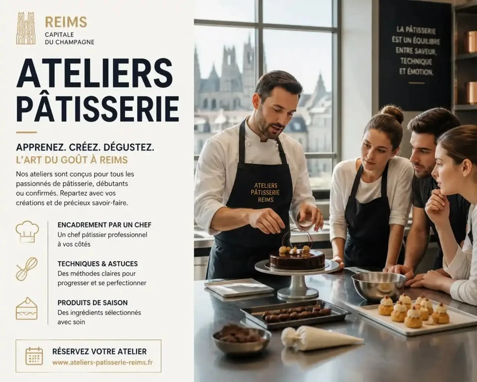 Atelier de cours de cuisine à Reims avec un chef professionnel