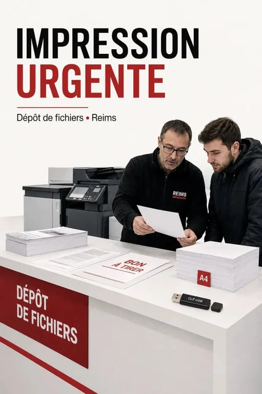 Imprimerie Reims avec comptoir de photocopie et impression numérique