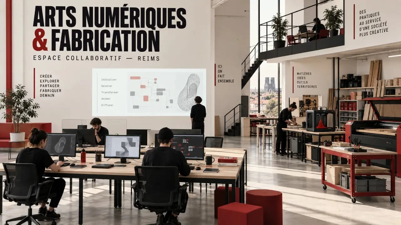 Saint-Ex culture numérique Reims, espace de création numérique et FabLab