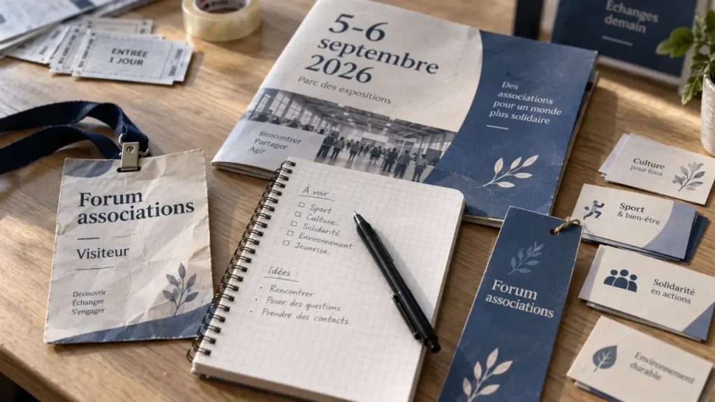 Forum des associations Reims : badges et programme pour découvrir 300 associations