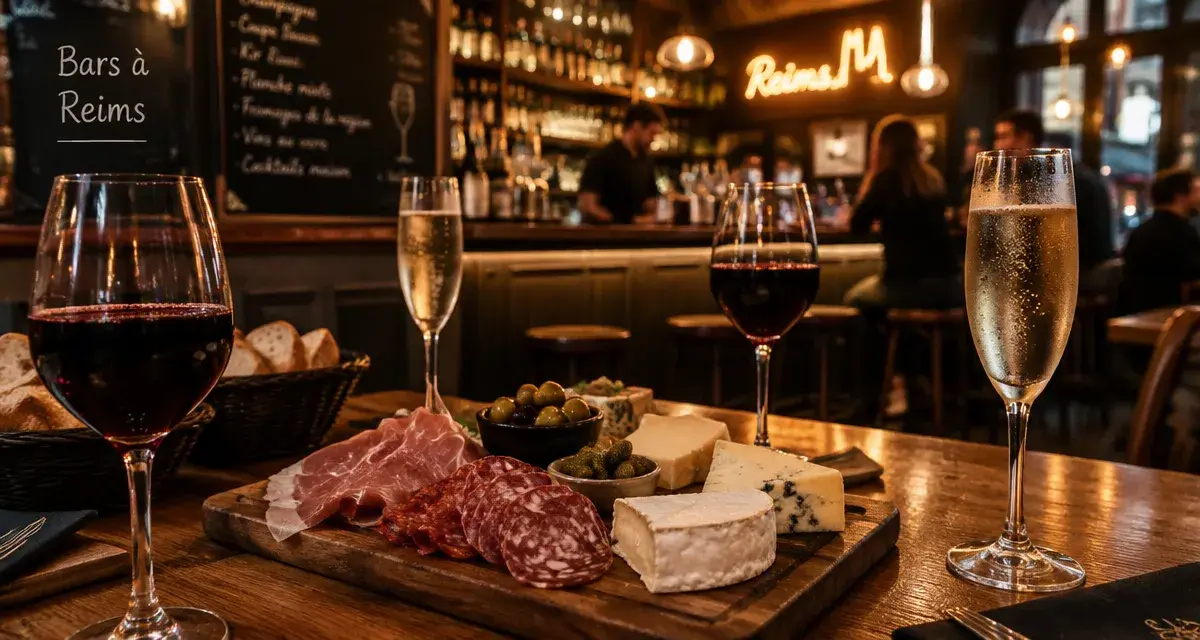 Bars in reims : charcuteries, fromages et champagne
