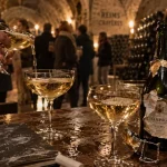Champagne day Reims : dégustation en cave, verres et bouteille