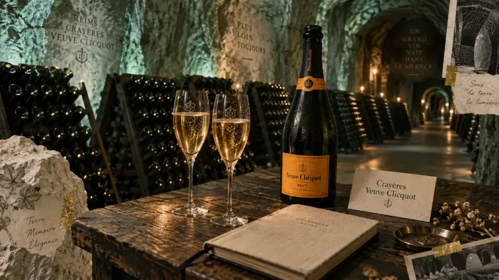 Visite Veuve Clicquot à Reims : Crayères, millésimes ou expérience La Grande Dame ?