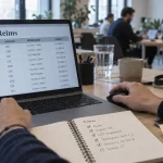 Emploi reims informatique : main sur clavier, offres Reims, filtres contrat et télétravail