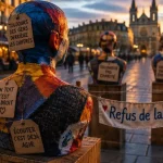 À Reims, des bustes colorés pour faire entendre les voix contre la misère