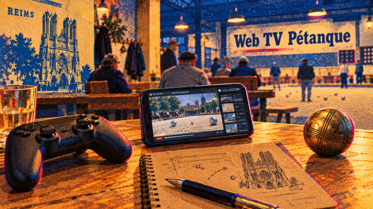 Depuis Reims, Marc Lambert crée une web TV pour la pétanque locale