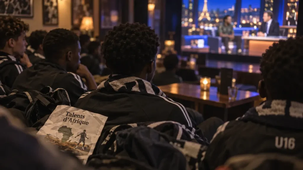 Les U16 de La Neuvillette-Jamin invités sur le plateau de Canal+